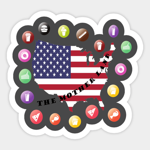 the mother land america Sticker by creativeminds